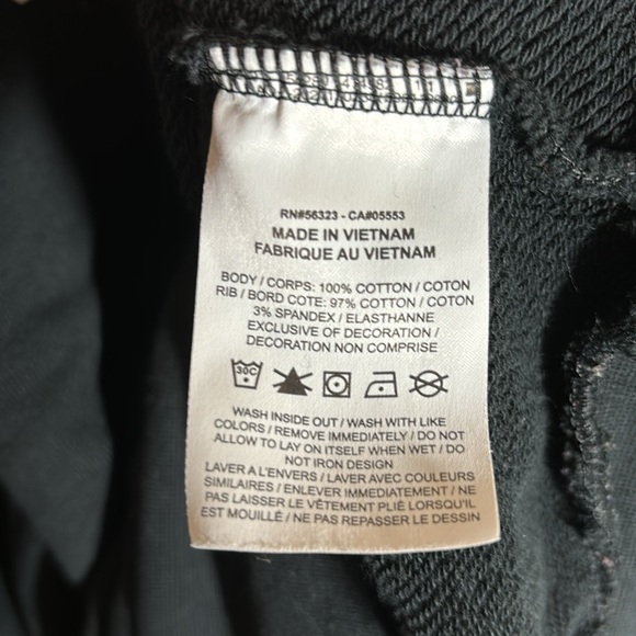 NIKE Air French Terry Black Pullover Sweatshirt in Men’s Large - Picture 7 of 7